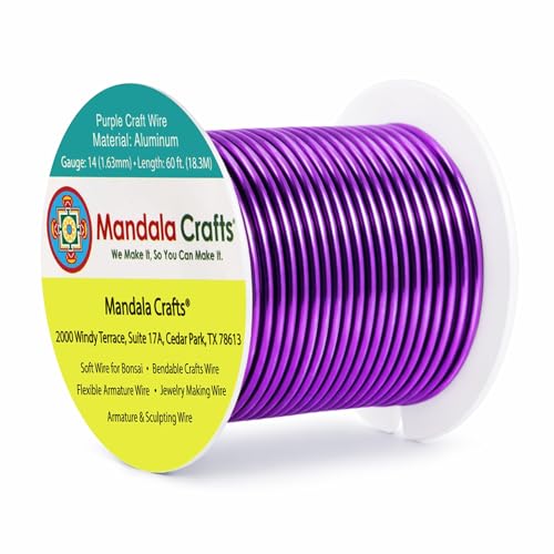 14 Gauge Purple Anodized Aluminum Craft Wire