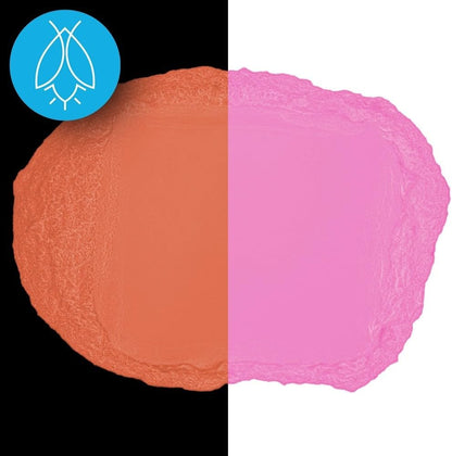 Glow in The Dark Pigment Powder - Neutral and Fluorescent Color for Art Painting, Fine Art, Nail Art Paint, and DIY Crafts - Long Lasting, 10+ Color Options - Fluorescent Pink - (12 Grams/ .42oz)