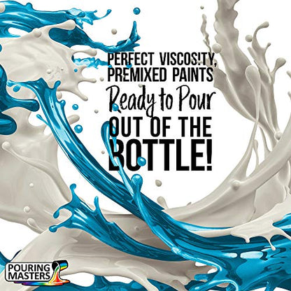 Pouring Masters Peacock Teal Metallic Pearl Ready to Pour Acrylic Pouring Paint (64 Fl Oz)