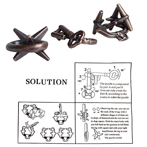 Brain Teaser Puzzle for Adults Puzzles Metal Hole Lock Adult Educational Toy Jigsaw IQ Puzzle