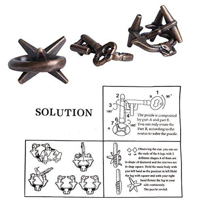 Brain Teaser Puzzle for Adults Puzzles Metal Hole Lock Adult Educational Toy Jigsaw IQ Puzzle