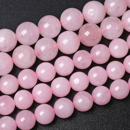 88pcs 4MM Natural Rose Quartz Stone Energy Healing Beads Round Loose Beads for Jewelry Making Bracelet Necklaces 1 Strands 16"