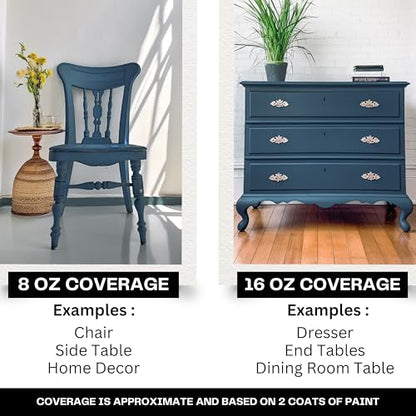 Chalk Paint Matte Gray Blue (8 Fl Oz)
