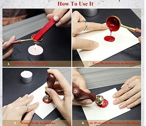 Vintage Santa Claus Monogram Sealing Wax Seal Stamp Silver Metal Handle Kit Custom Invitation Embellishment Christmas Gift Wrap Package Custom Word Wax Seal Stamp Set