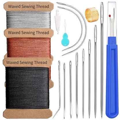 Waxed Thread 0.55mm Leather Waxed Thread Upholstery Repair Kit