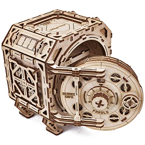 Safe Locker Puzzle Box 3D Wooden Puzzles for Adults to Build