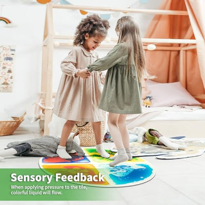 4 Sheet Liquid Sector Sensory Tiles (4 Count)