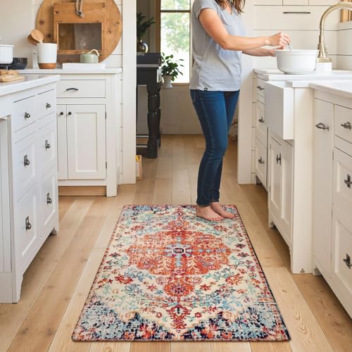 Bohemian Floral Medallion Area Rug