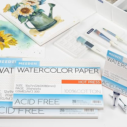 Cotton Watercolor Paper Block