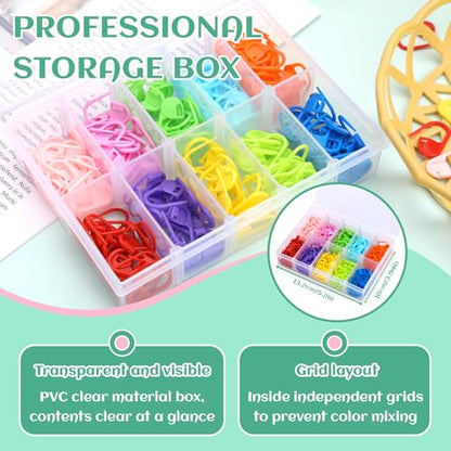 200Pcs Stitch Markers for Crocheting Crochet Stitch Markers Knitting