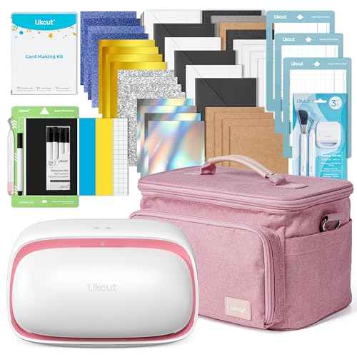 Vinyl Cutter Machine Cardstock Creator Bundle with Carrying Case