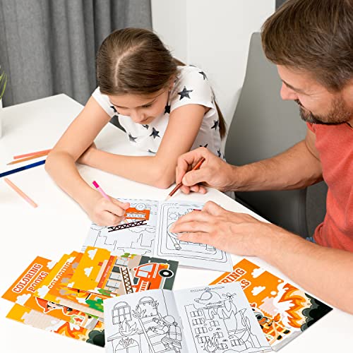 24pcs Fire Truck Coloring Books