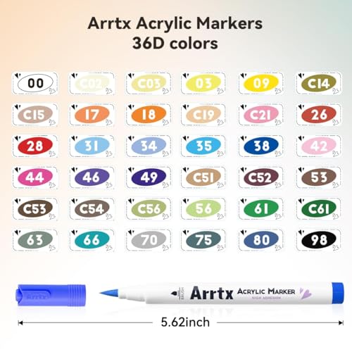 36 Colors Acrylic Marker for Rock Painting