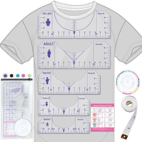 T Shirt Ruler Guide for Shirt Design Placement and Alignment