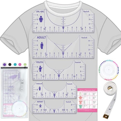 T Shirt Ruler Guide for Shirt Design Placement and Alignment