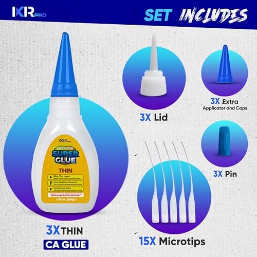 Thin CA Glue Super Glue (3 Count)
