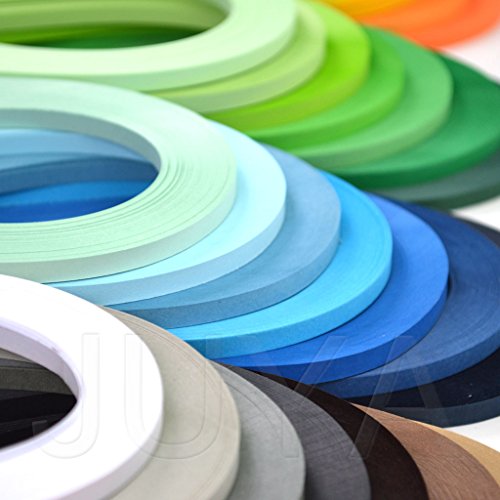 Solid Color Quilling Strips Set 42 Colors 4200 Strips 5mm (4200 Count)