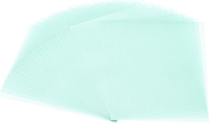 PATIKIL 30 Sheets Vellum Paper 4.25x5.5, Vellum Paper Printable Translucent Paper 100GSM Colored for Invitations Laser Inkjet Printing Card Making Crafting Wedding Tracing, Blue