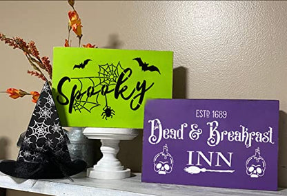 Halloween Stencils for Painting on Wood Halloween Stencils for Crafts (4 Count)