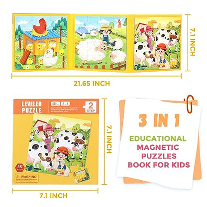 Magnetic Puzzles for Toddlers 1 (48 Count)