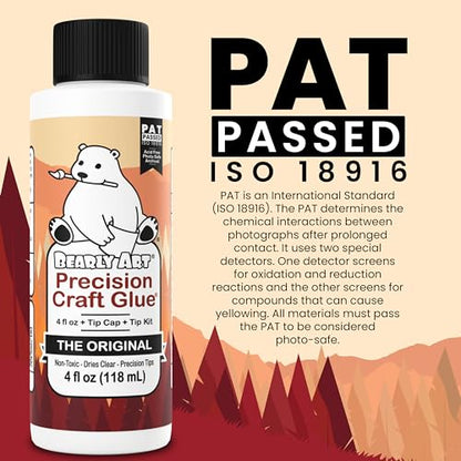 Precision Craft Glue Original 4 fl oz with Tip Kit Archival (4 Fl Oz)
