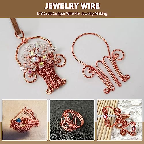 22 Gauge 0.6 mm 590 Feet 1 Pound 99.9% Dead Soft Copper Wire for Electroculture Gardening