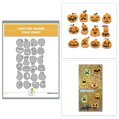 Halloween Clear Silicone stampReusable Stamp with Pumpkins