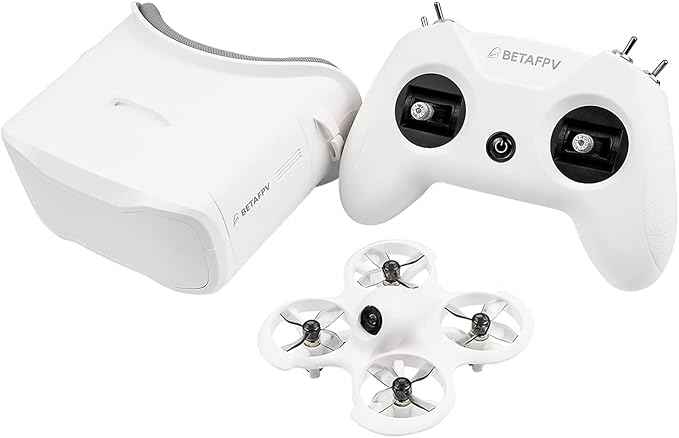 BETAFPV Cetus FPV RTF Drone Kit for Brushed Racing Drone, with LiteRadio 2 SE Transmitter VR02 FPV Goggles, Fly FPV Drone Kit for Beginners to Fly Faster Further