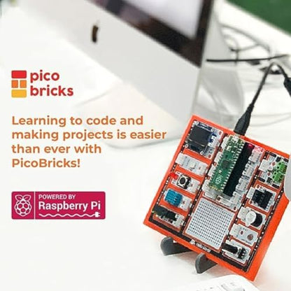 Raspberry Pi Pico W Starter Kit with 12 Detachable Sensors and Extensive Learning Guide