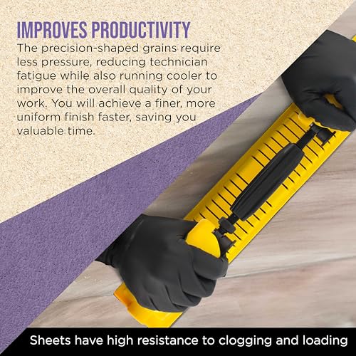 Premium 60 Grit PSA Purple Film Ceramic Longboard Sandpaper (36 Foot)