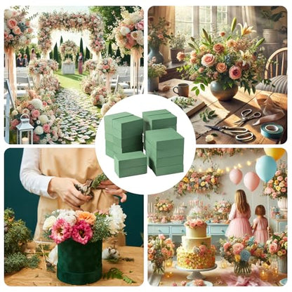 Floral Foam Bulk 30Pcs Green Flower Foam Blocks Wet Dry Foam