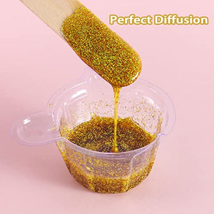 Holographic Ultra Fine Glitter Powder Metallic Resin Glitter 2.11 Oz
