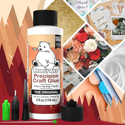 Precision Craft Glue Original 4 fl oz with Tip Kit Archival (4 Fl Oz)