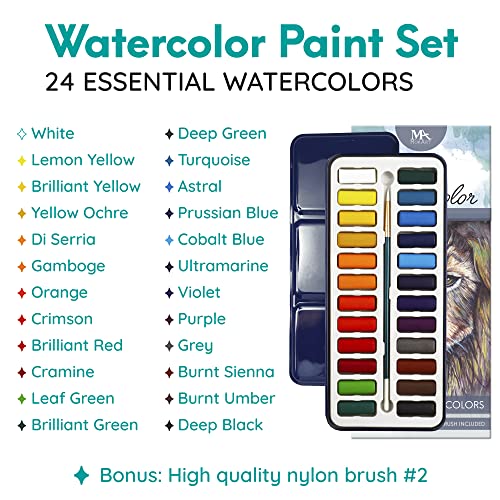 Watercolor Paint Essentials Set