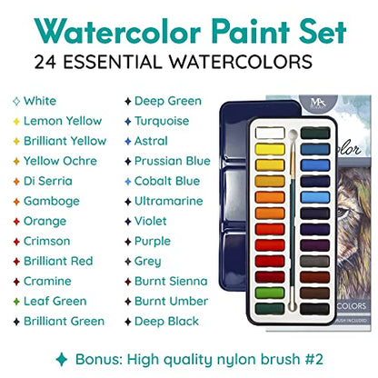 Watercolor Paint Essentials Set