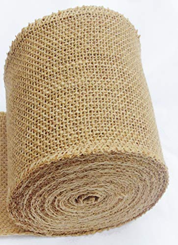 3 Pack Burlap Fabric Ribbon Natural Roll DIY (45 Foot)