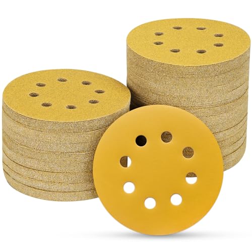 100PCS 5 Inch Sanding Discs 400 Grit Random Orbit Sander Sandpaper (100 Count)