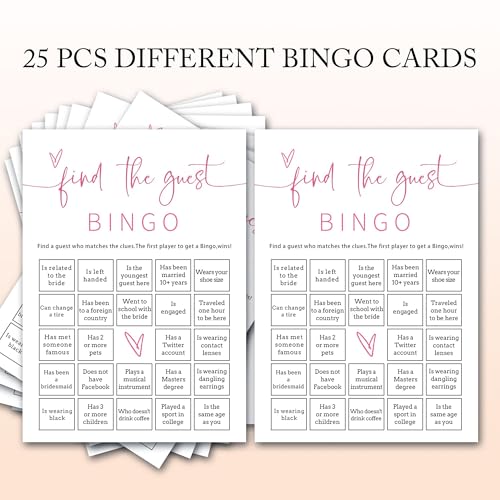 Bridal Shower Bingo