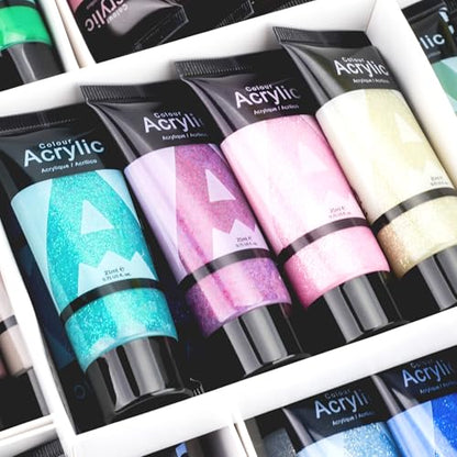 Galaxy Glitter Acrylic Paint Set (5.68 Fl Oz)