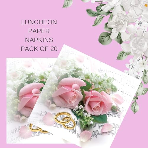 20 ct 13x13 Flowers Paper Luncheon Decoupage Napkins (20 Count)