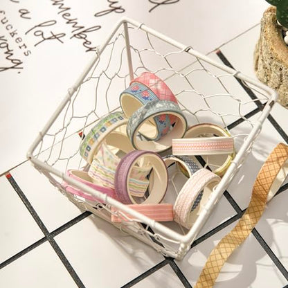 20 Rolls Basic Washi Tape Set Japanese Arts Adhesive Tapes Simple Patterns Decorative Masking Tape Sets for Craft (20 Count)
