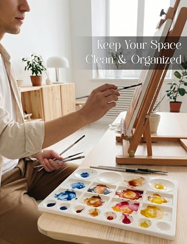 20 Well Plastic Paint Palette (2 Count)