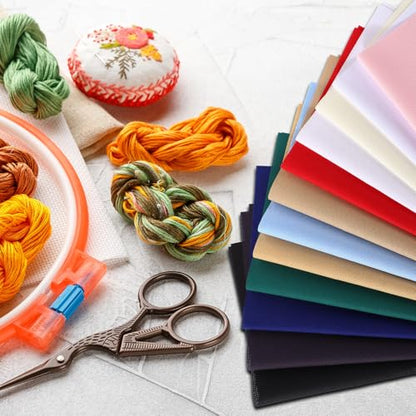 12 Pcs 14 Count Aida Cloth Cross Stitch Fabric (12 Count)