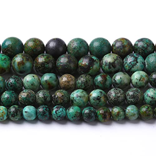 4mm 90pcs Natural African Turquoise Stone Beads for Jewelry Making Round Loose Gemstone Beads DIY Bracelet Necklace Earrings