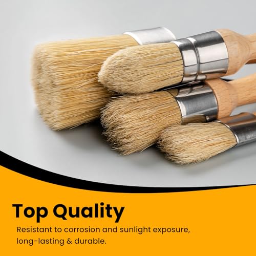 Chalk and Wax Paint Brush Furniture Set of 4