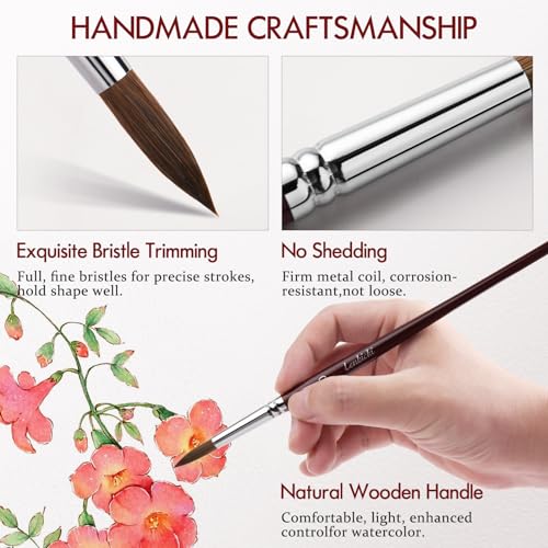 Sable Watercolor Paintbrushes Professional