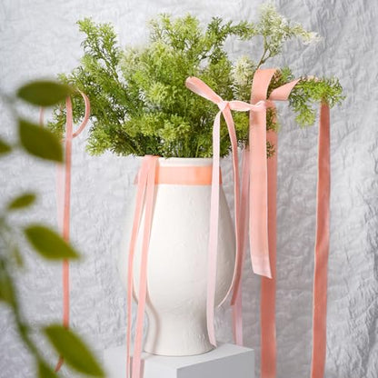 Peach Pink Velvet Ribbon