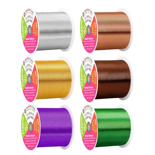 22 Gauge Assorted Anodized Aluminum Craft Wire (450 Foot)