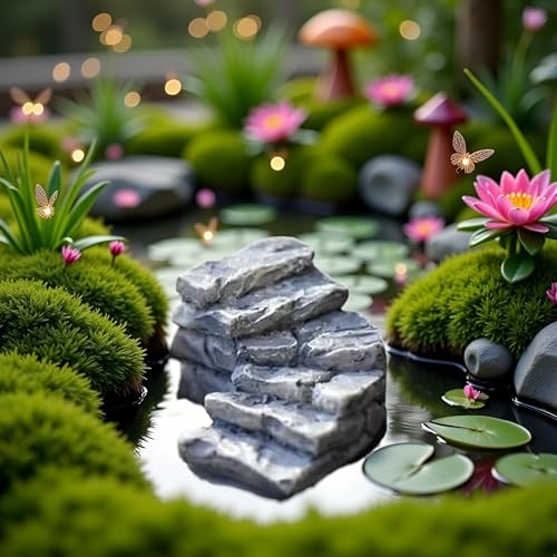 Curved Stone Steps Miniature Fairy Garden Accessories