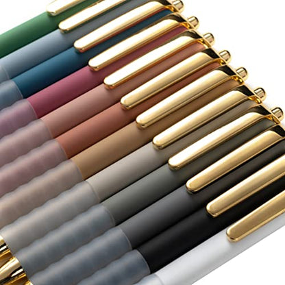Ballpoint Pens Black Medium Point 1mm Pen with Super Soft Grip Ball Point Pen for Men Women Retractable Pens (18 Count)